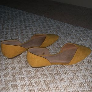 Mustard yellow flats